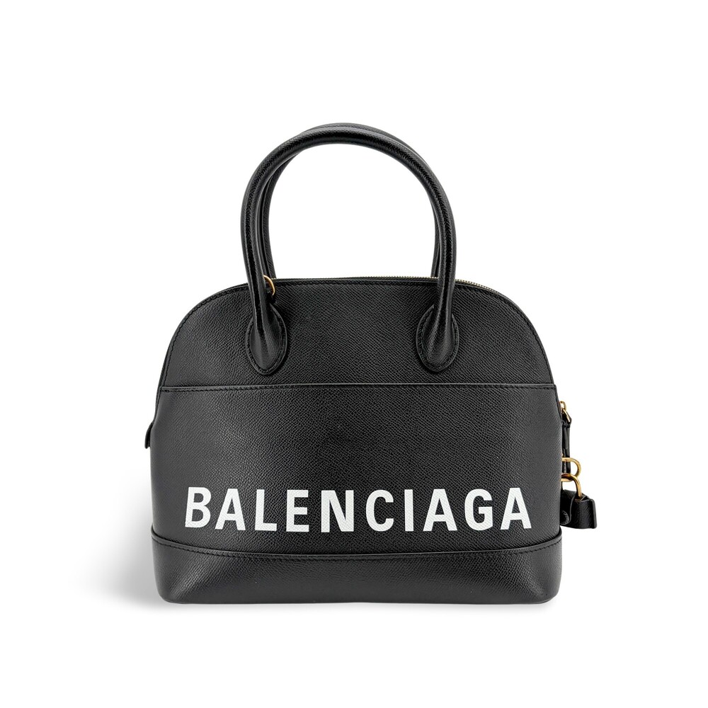 Balenciaga Logo Ville Leather Small